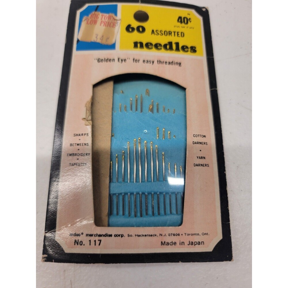 VINTAGE Needles  45 Total ARDEE GOLDEN EYE #117